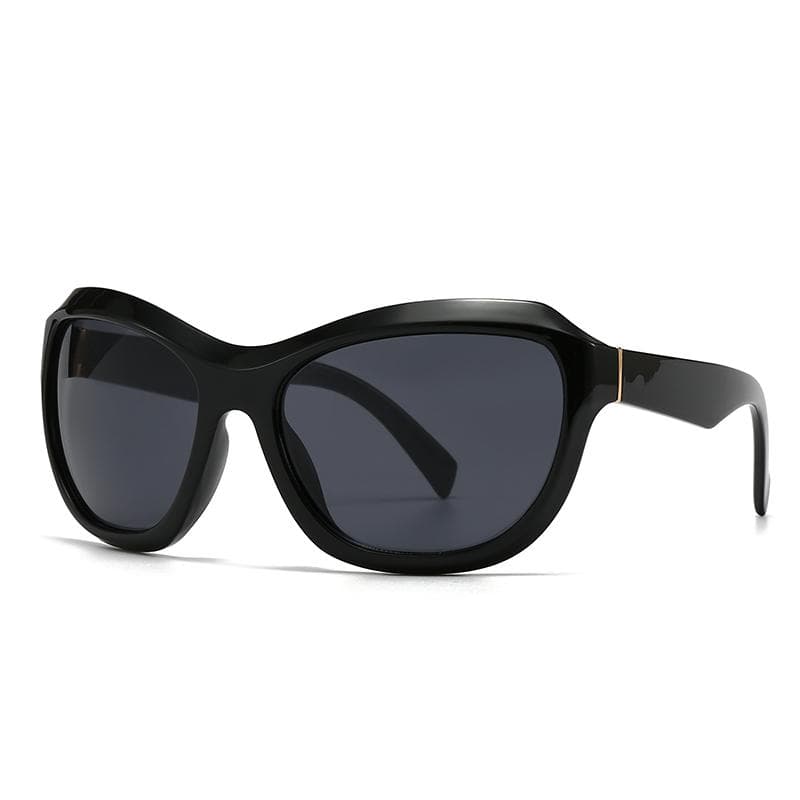 New European American Futuristic Polygonal Wrapped Sunglasses Trend Lh180 Stylish Cross Border Design