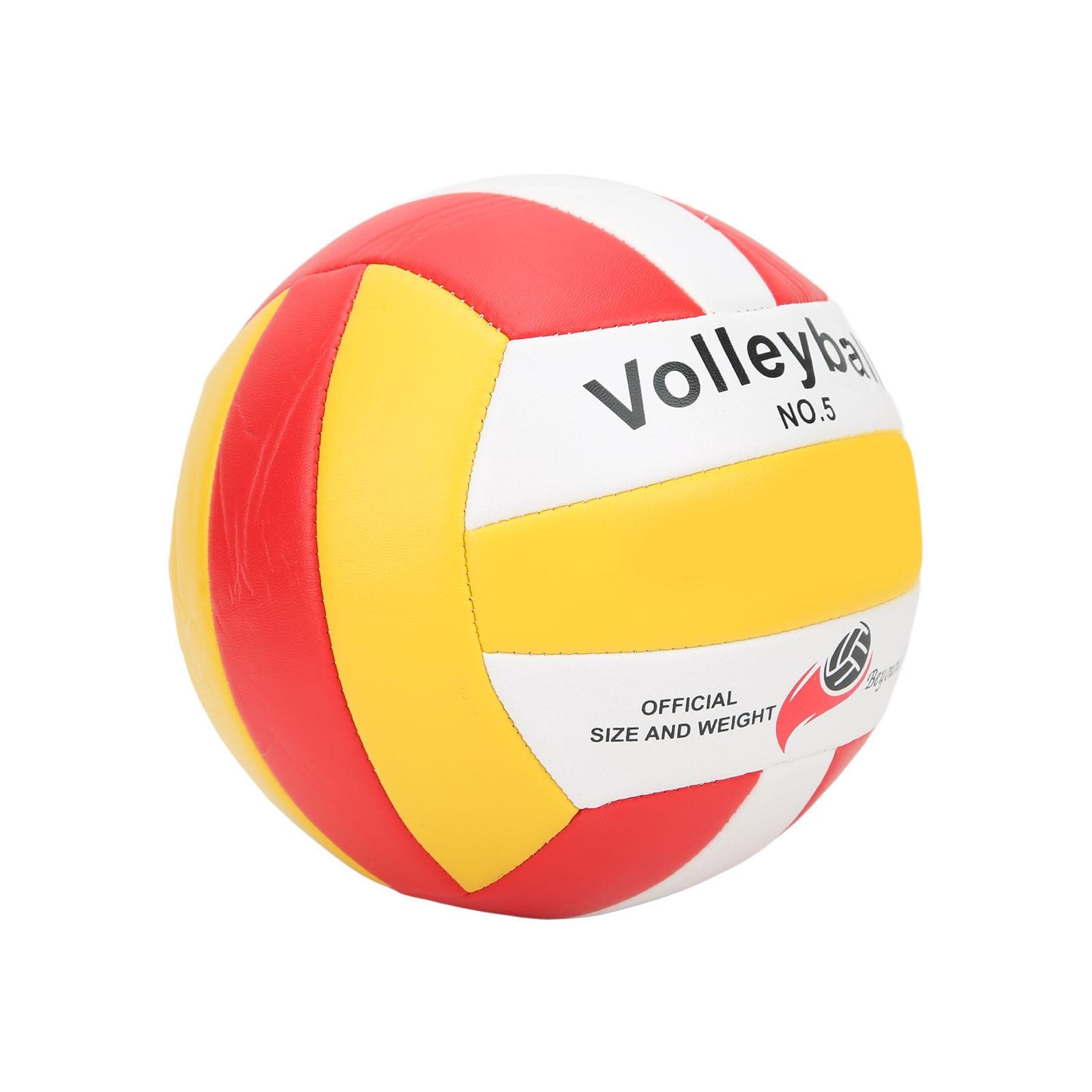 Volleyball Thicken Soft Leather for Indoor Outdoor Teaching Training Competition Beach Red Official