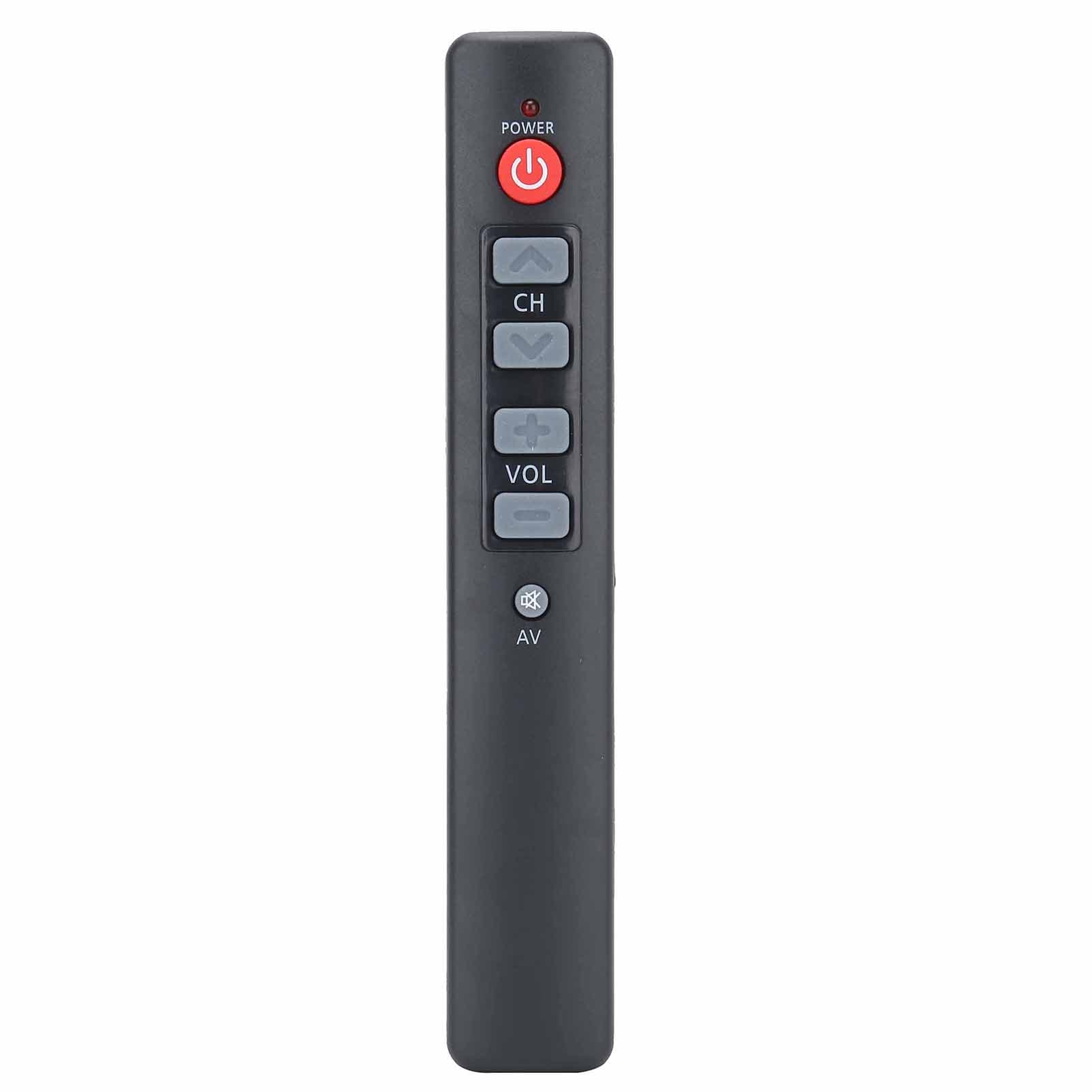 Learning Remote Control with 6 Big Buttons Smart Controller for TV STB DVD DVB HIFI VCR Gray