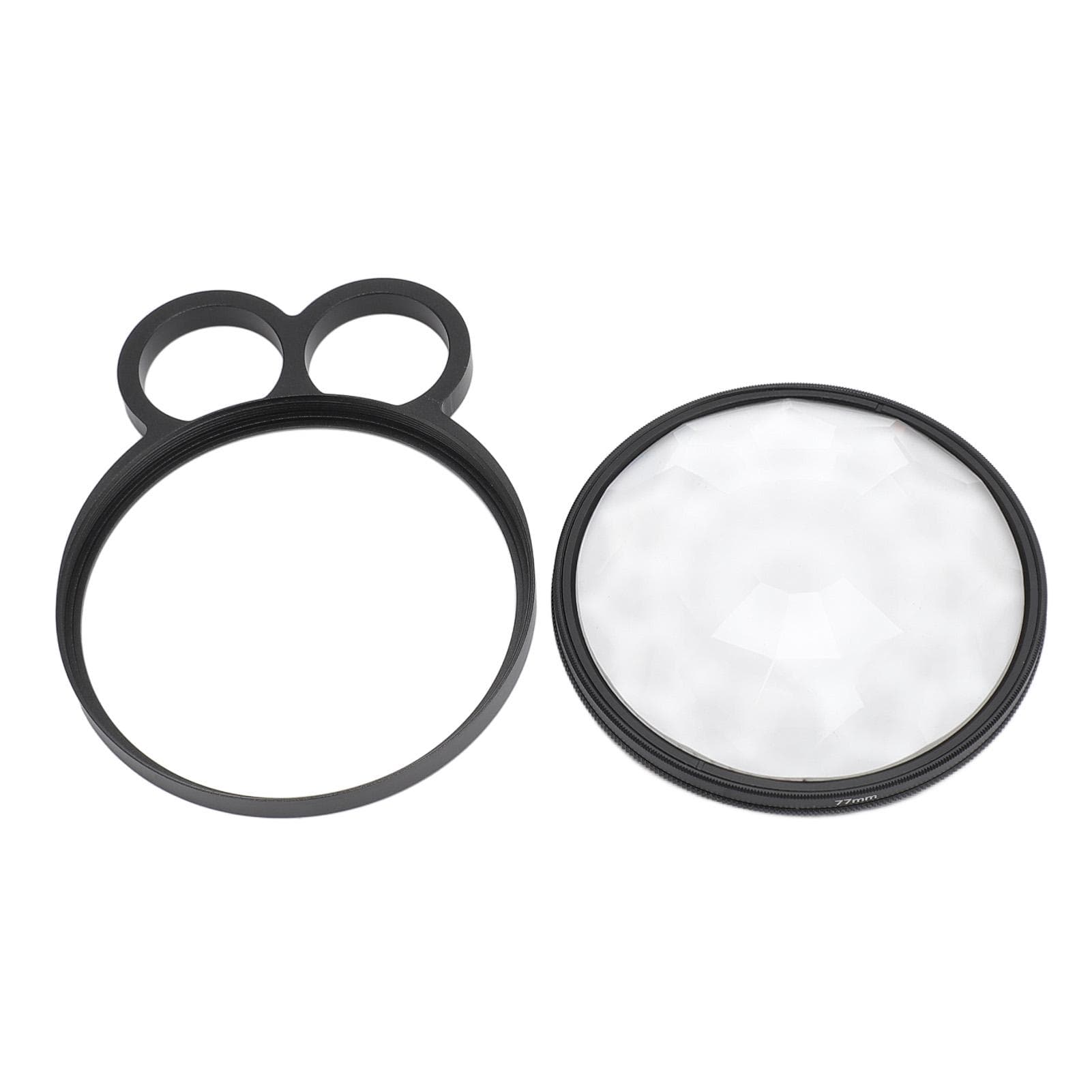 77mm Handheld Kaleidoscope Filter Special Effects Aluminum Alloy Photography Camera Lens