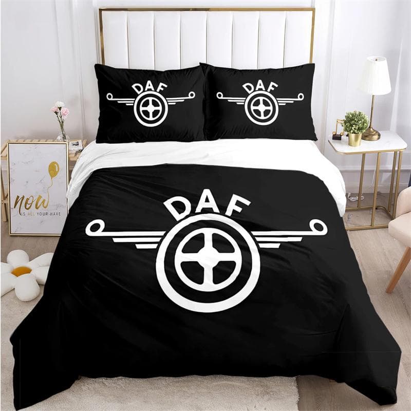 DAF Truck Casal Bedding Se Duvet Cover Set with Pillowcase Home Textile Twin Full Queen King Children's Gift 135X200cm-2pcs