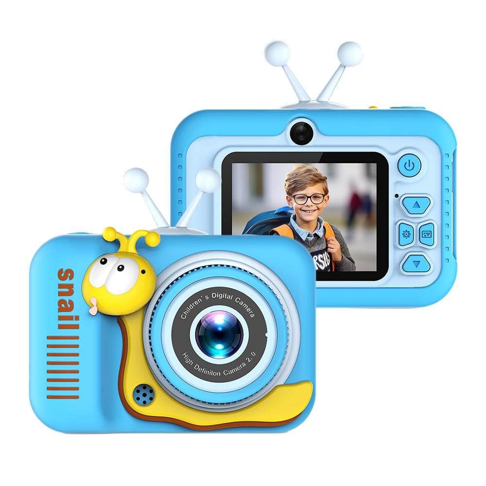 720P Cute Cartoon Kids Camera Digital Camera 20MP Children Camera Kids Selfie Camera for Boys And Q2 blue