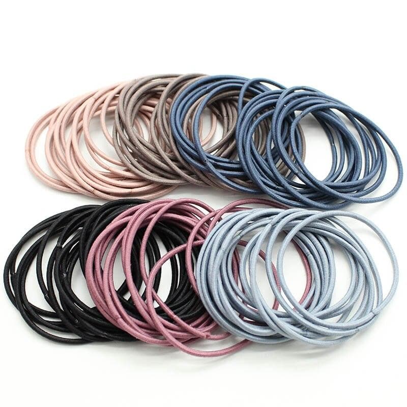 10pcs/lot 5CM Women Rubber Bands Scrunchy Elastic Hair Bands Girls Headband Decorations Ties Gum for Hair 10pcs multicolour