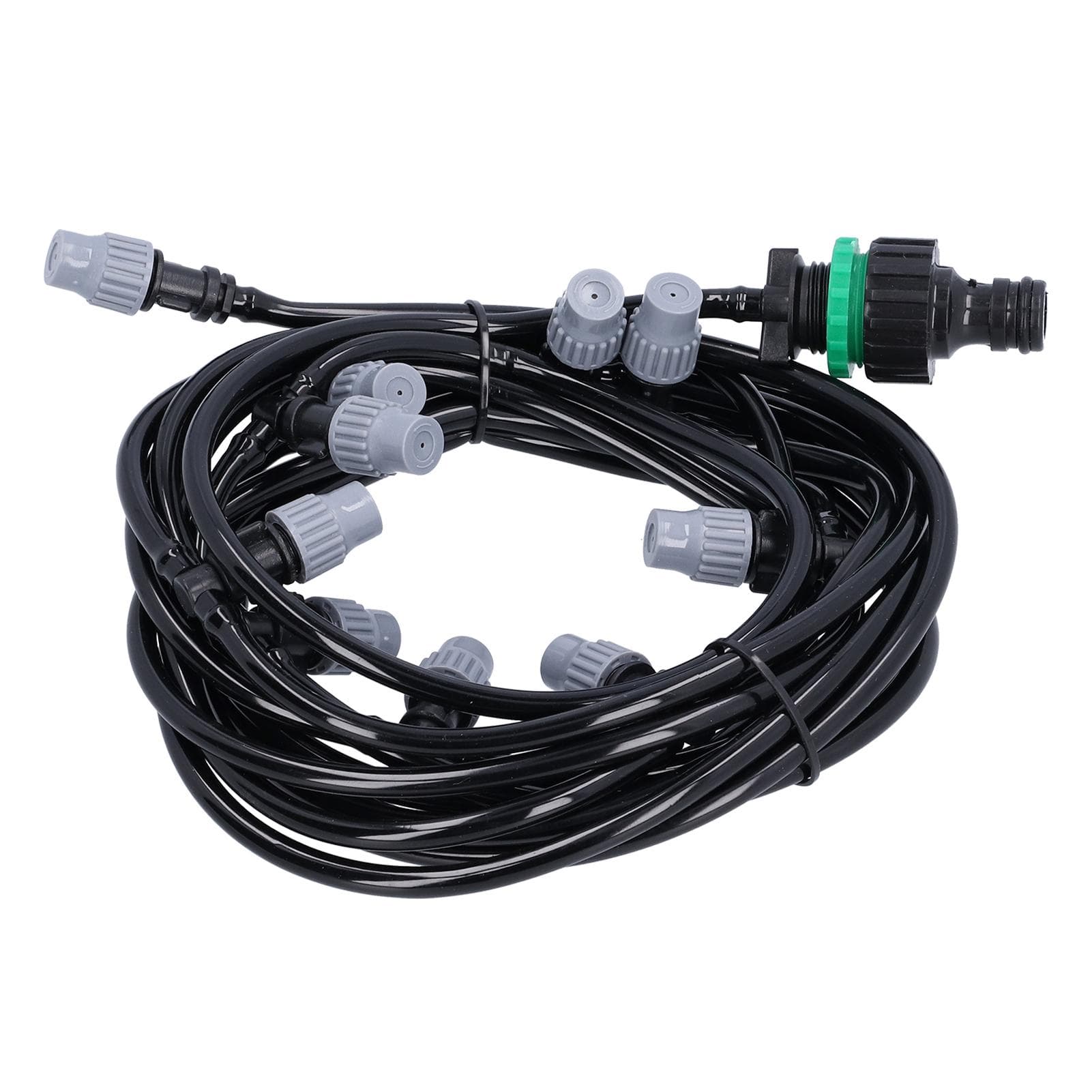 10m / 32.8ft 4/7 Irrigation Hose with 10 Misting Sprayer Nozzles Garden Greenhouse Terrace Watering