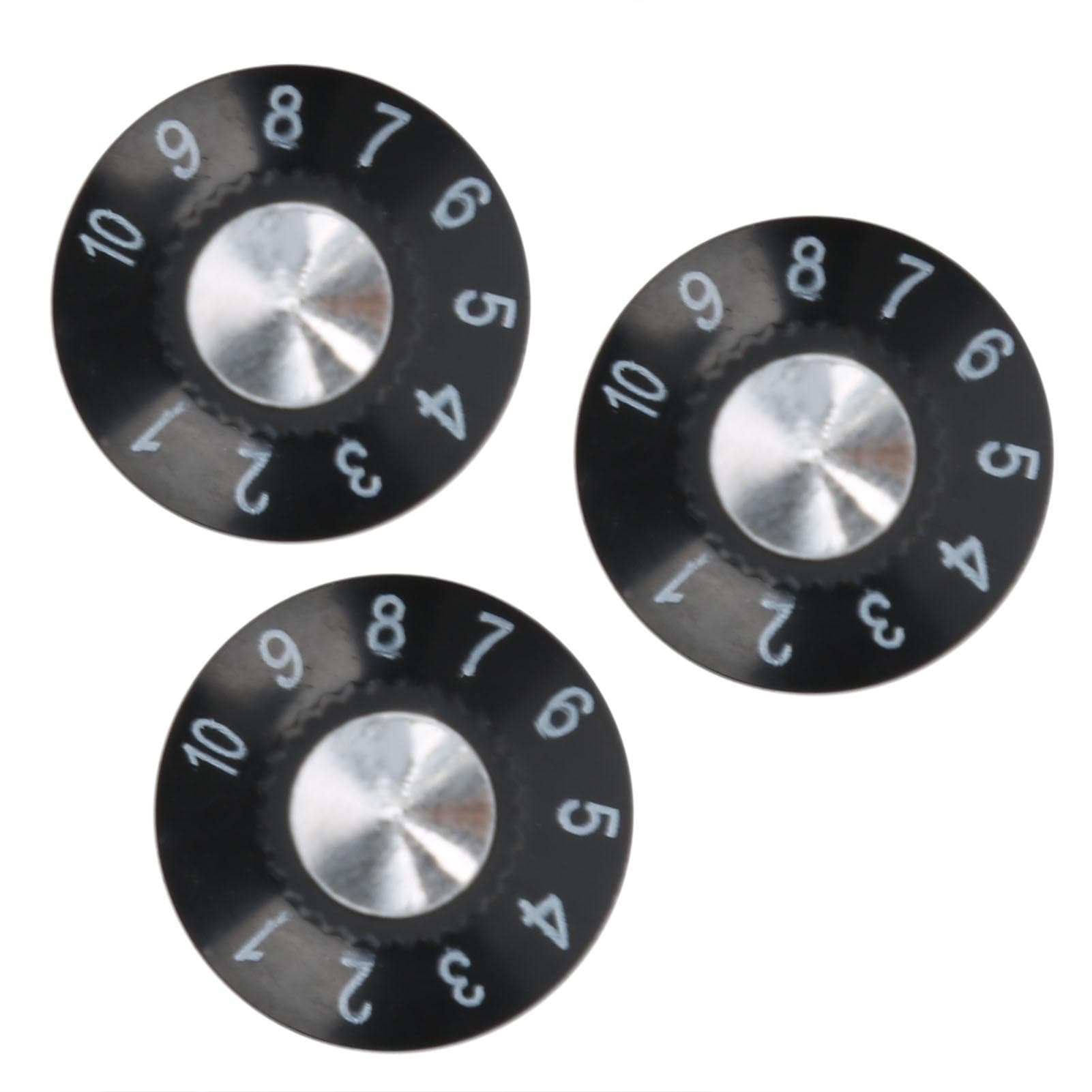 3Pcs Electric Guitar Control Knobs Plastic WitchHat for Adjusting Tone Volume Decoration
