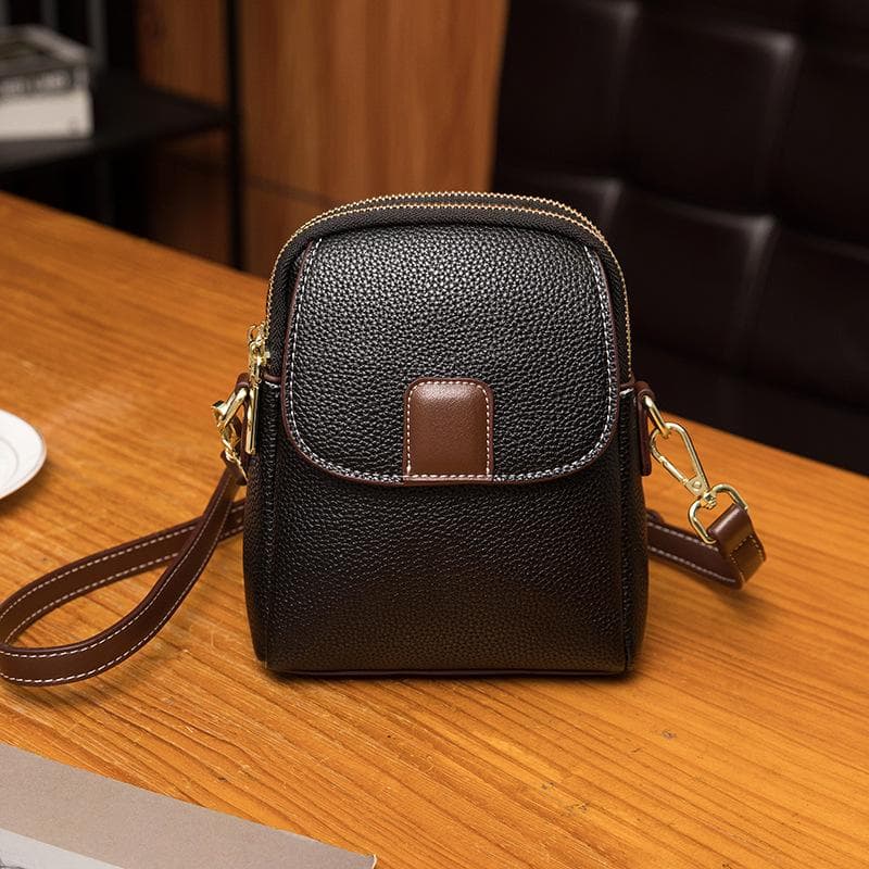 Mobile Phone Bag, Women's Small Bag, Summer Fashion, Versatile, Niche and Stylish, Single-shoulder Crossbody Bag and Luggage black