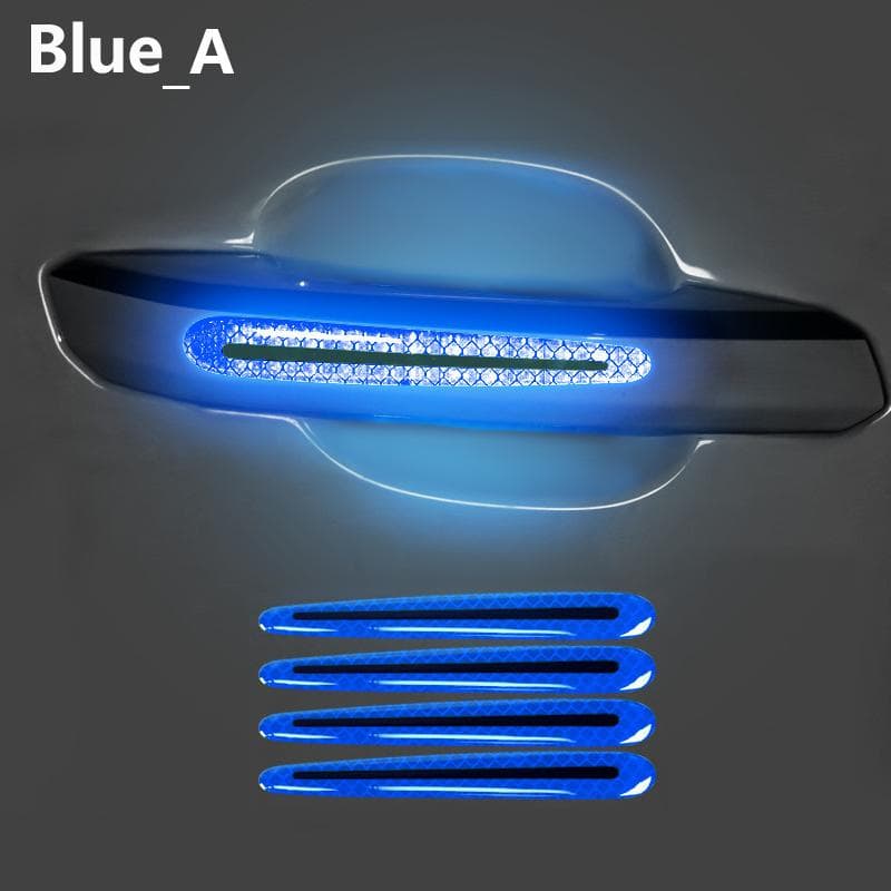 Doofoto 3D Car Reflective Sticker Tape Reflector Fender Warning Bumper Strip Door Handle Bowl Cover Car Exterior Accessories
