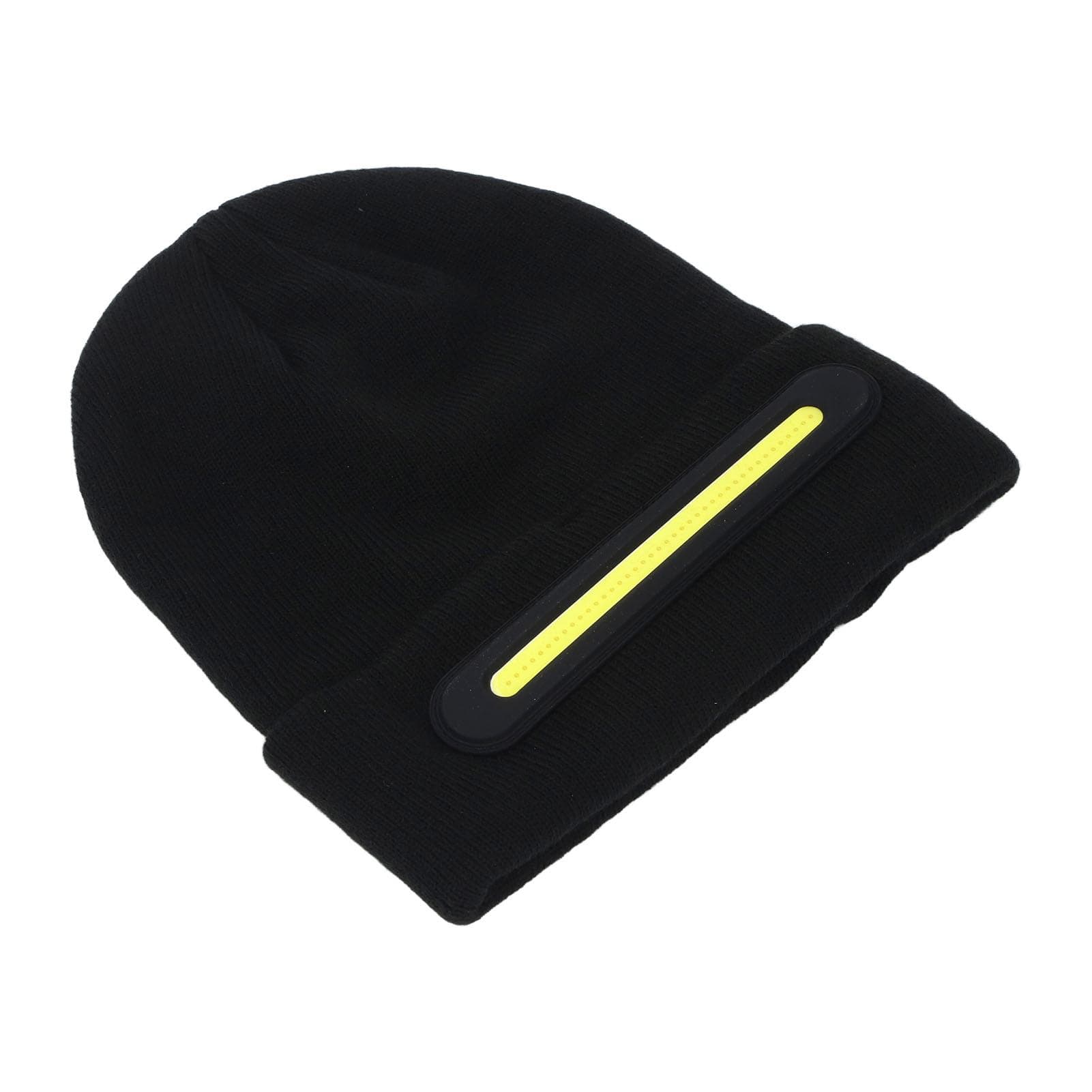 LED Lighted Warm Hat Rechargeable LED Cap Water Resistant Wind Resistant Warm Lighted Hat for