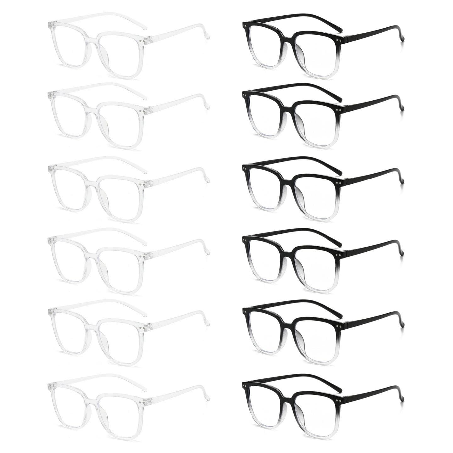 12pcs Lightweight Fashionable Decorative Lenses for Parties Events Daily Wear Comfortable and Stylish