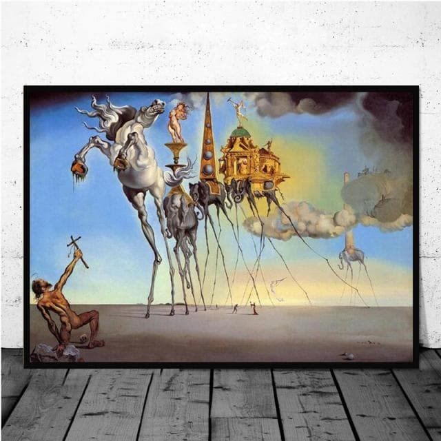 Famous Surrealism By Salvador Dali Canvas Paintings Abstract Posters and Prints Wall Art Pictures for Living Room Decoration No Frame 40*60cm