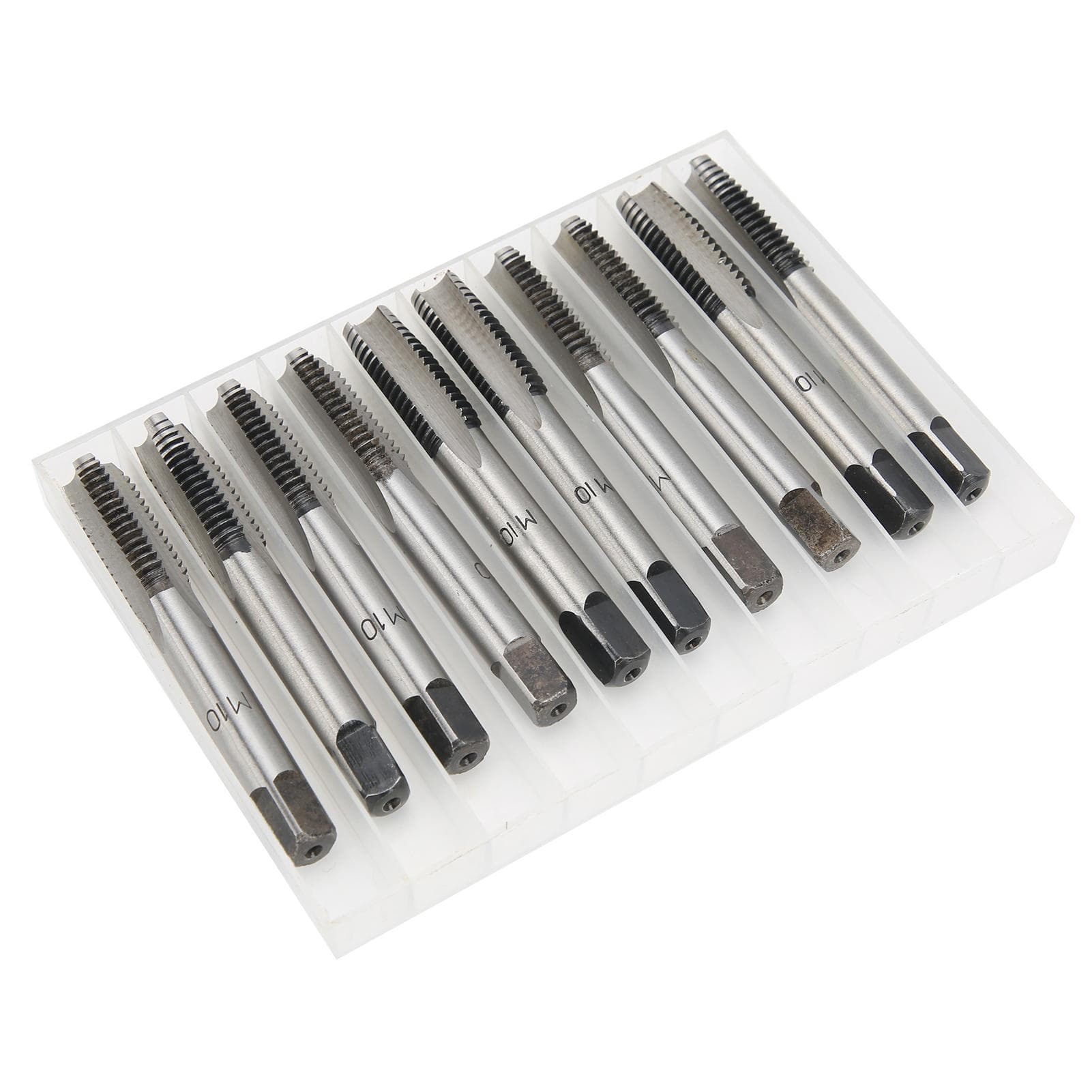 10pcs Metric Taps M10 Thread Carbon Steel Straight Flute First Hand Taper Plug Tap High Rigidity