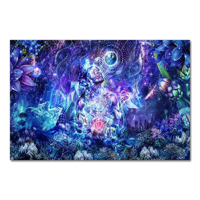 Alex Grey Psychedelic Trippy Tree Life Modular Pictures Modern Home Decoration Wall Art Canvas Prints Painting Bedroom Poster No Frame 60*90cm