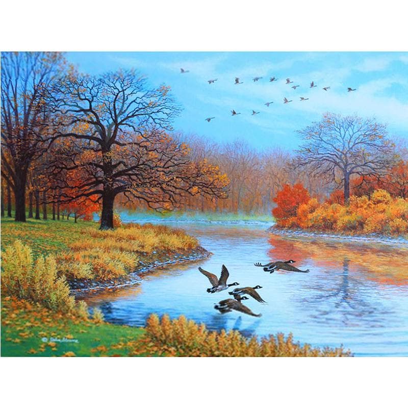 Embroidery Handicrafts Wild Duck Diy Diamond Embroidery Craft Kits 5d Diamond Painting Wall Arts 20X30CM