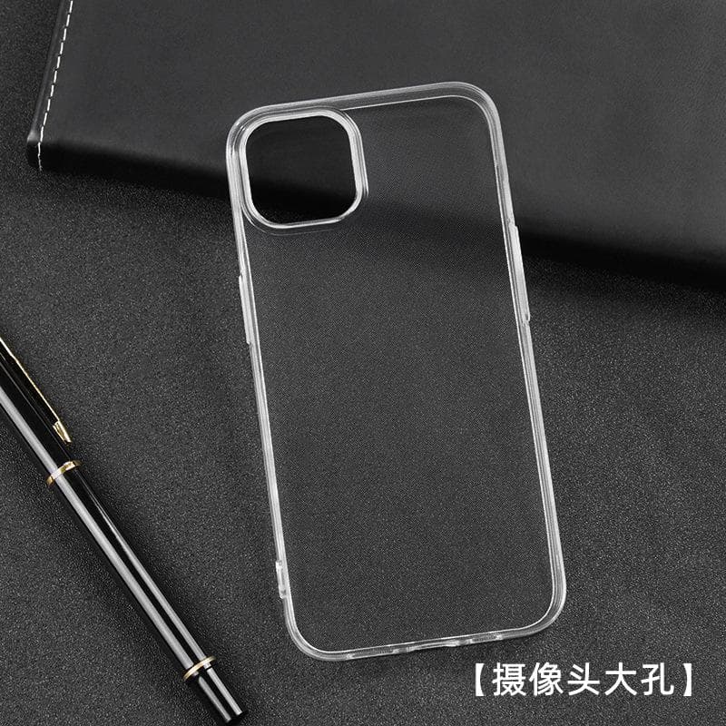 Applicable To IPhone16E Mobile Phone Case Transparent Apple 14/13/15 Promax Four Corner Airbag Anti-fall Protection Case 1 iPhoneXS MAX