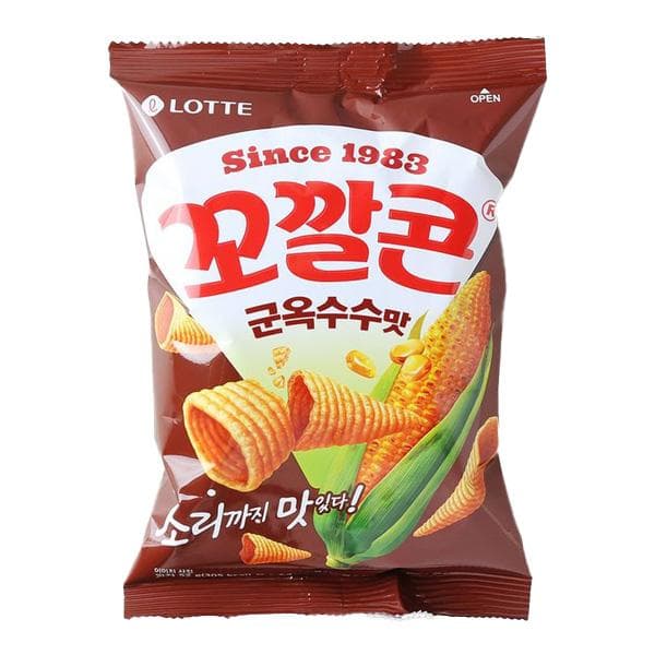 Lotte - Kokkal Corn Roasted Corn Flavor 52G 1PCS