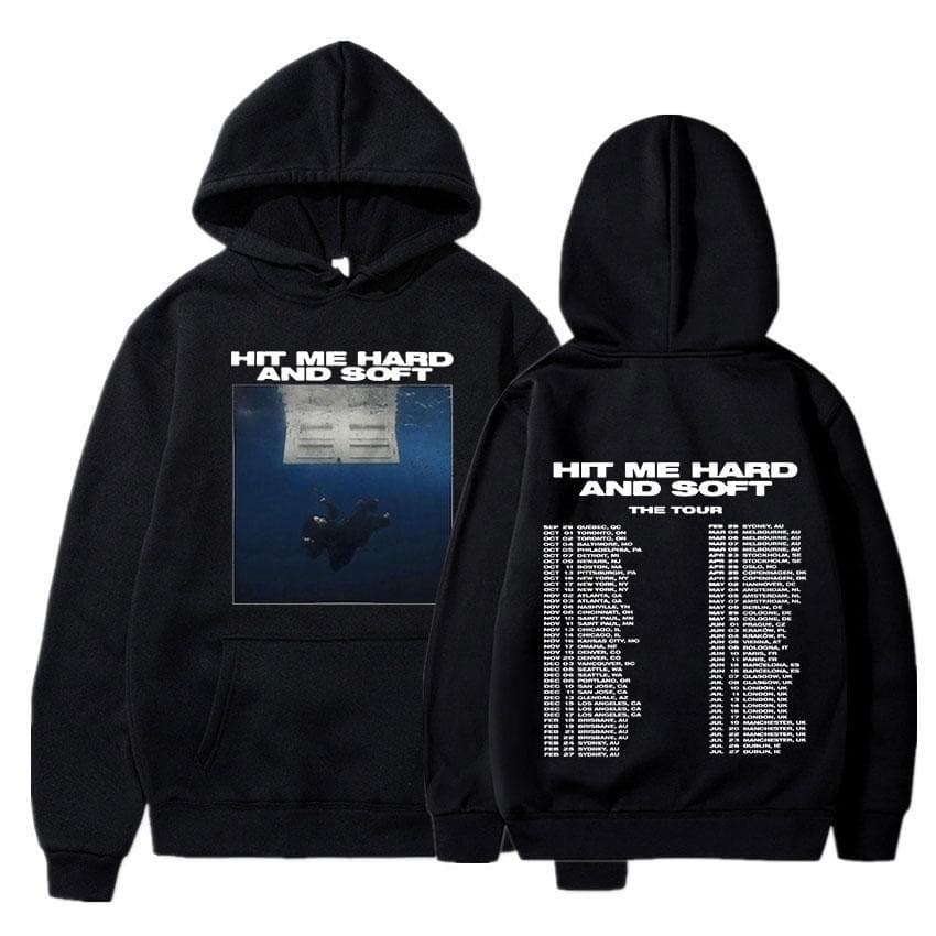 Hit Me Hard And Soft Tour Hoodies Autumn Winter Men Women Long Sleeve Sweatshirts Harajuku Comfortable Pullovers M