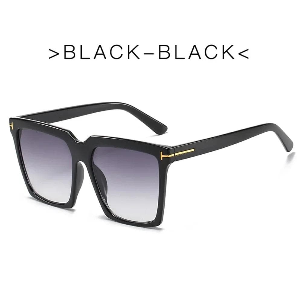 Square Sunglasses Women  Vintage Brand  Oversize Women's Sun Glasses Gradient Female Glasses Oculos UV4 Glasses Damskie As Picture