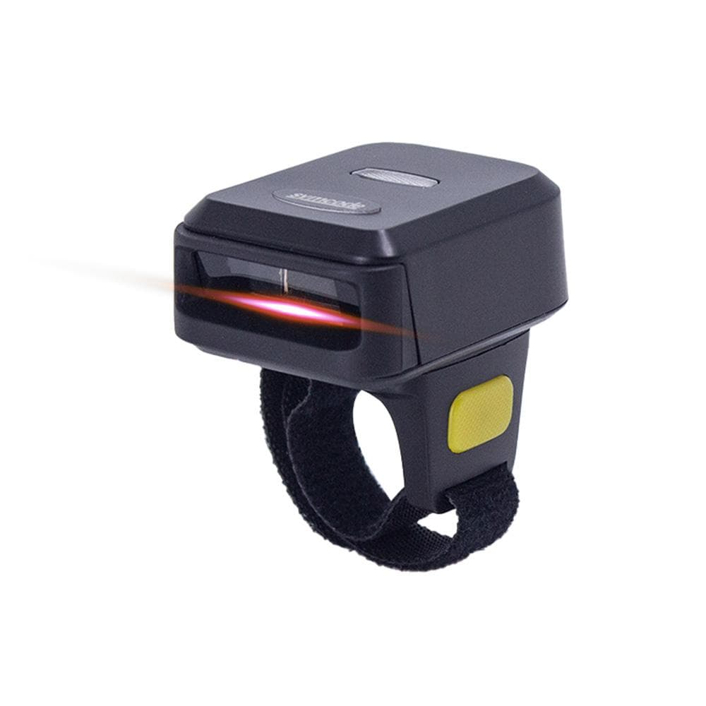 Barcode Scanner Portable Finger Handheld Wearable Ring 1D 2D Bar Code Reader BT+2.4G Wireless 1D barcode black