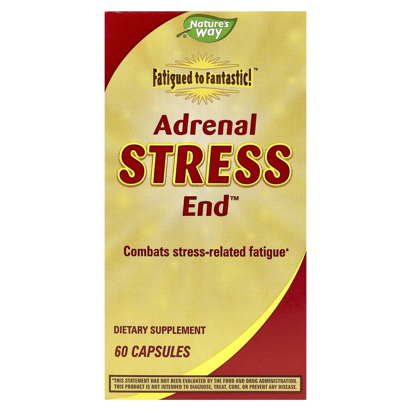 Nature's Way, Fantastic for Fatigue!, The End to Adrenaline Stress, 60 Capsules