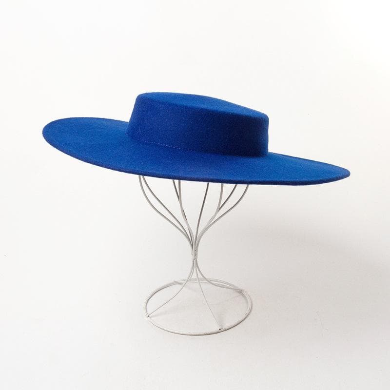 Model Show Fashion Winter Ins Chic Wool Simplicity Lady Fedoras Hat Cap Women Leisure Hat M