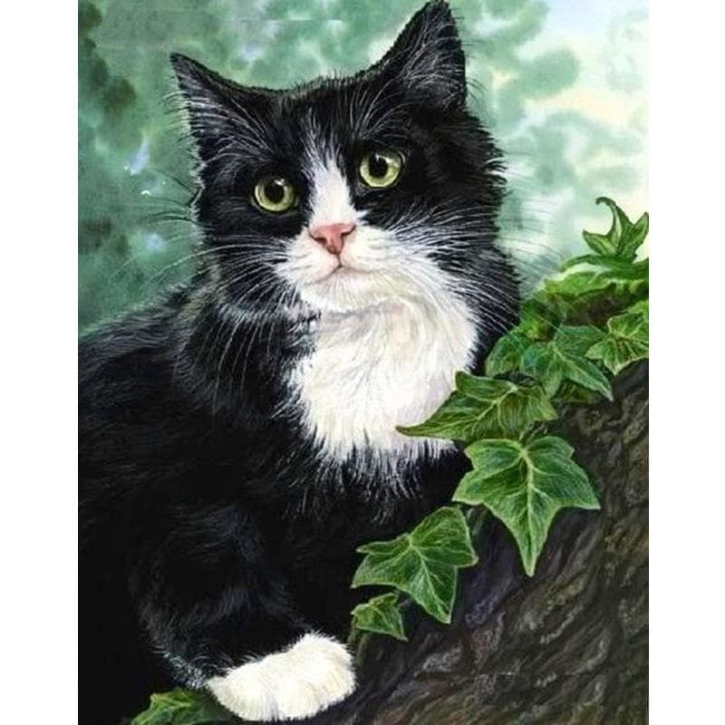 DIY black cat 5D diamond mosaic kit rhinestone diamond embroidery diamond painting cross stitch 20X30CM