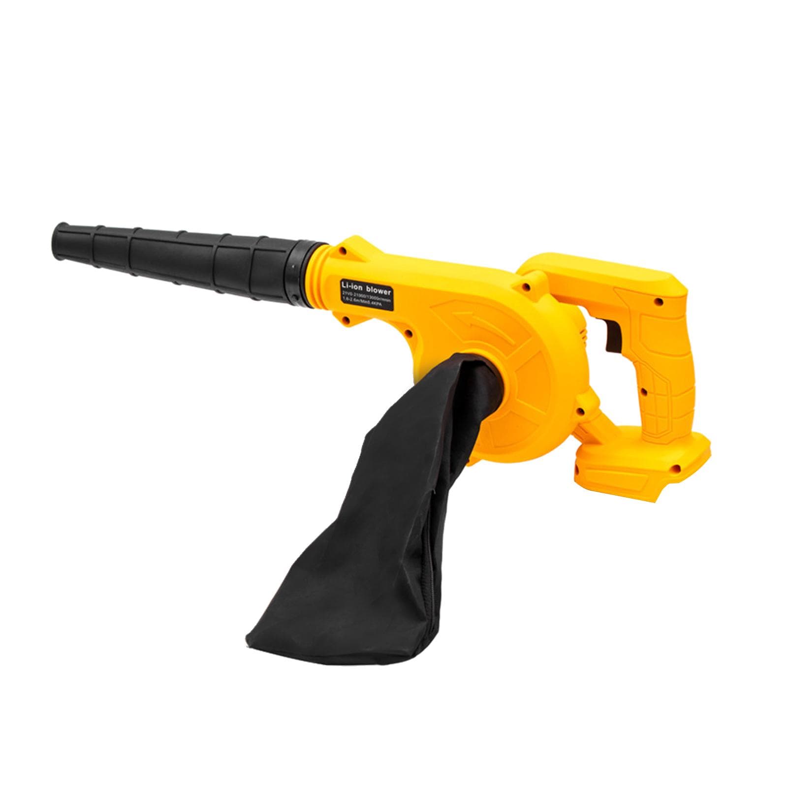 Electric Blower Cordless Leaf Blower Large Power Industrial Small Dust Blowing Machine Handheld Blower Only yellow