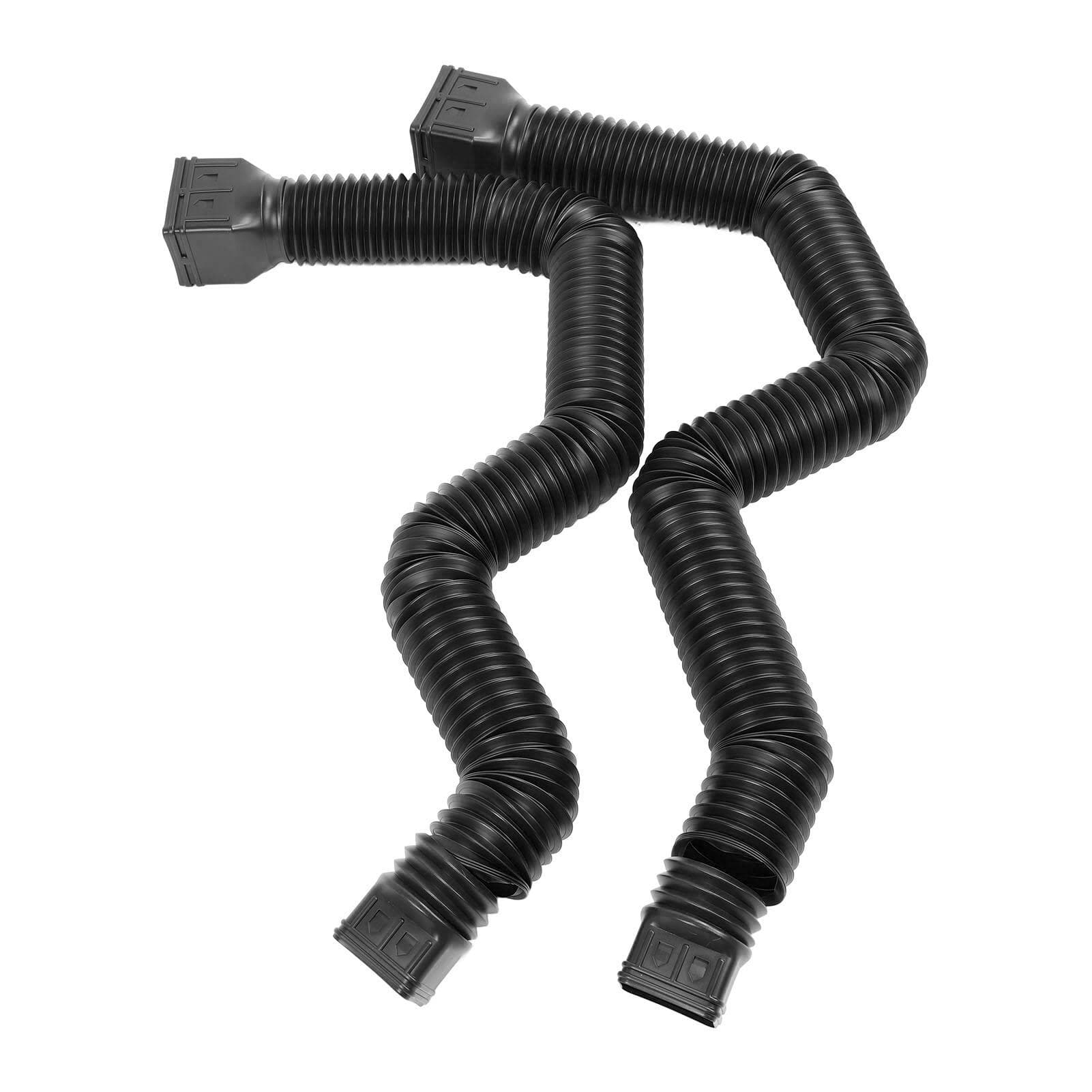 2 Set Gutter Downspout Extension Flexible 21in to 58in Drainage Pipe Extension for Residential Use