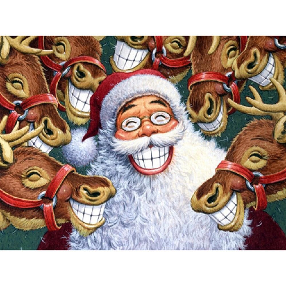 Diy Diamond Painting Santa Claus Cross Stitch Landscape Resin Diamond Embroidery Cartoon Needlework 20X30CM