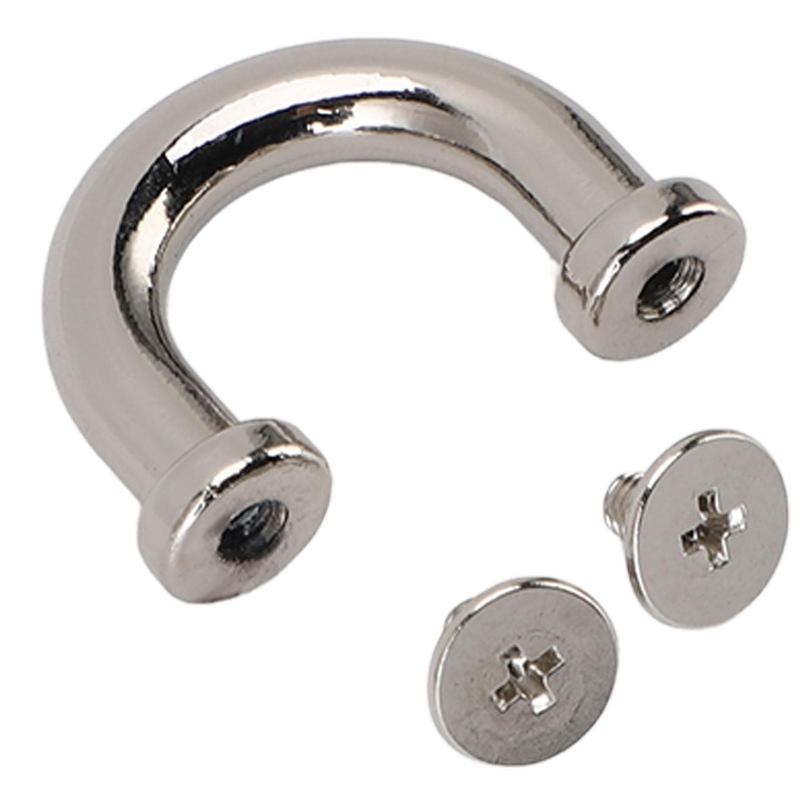 10 Set Bag Arch Bridge U Shape Metal D Ring Connector Buckles Shackle for Purses Necklaces Shoulder silver