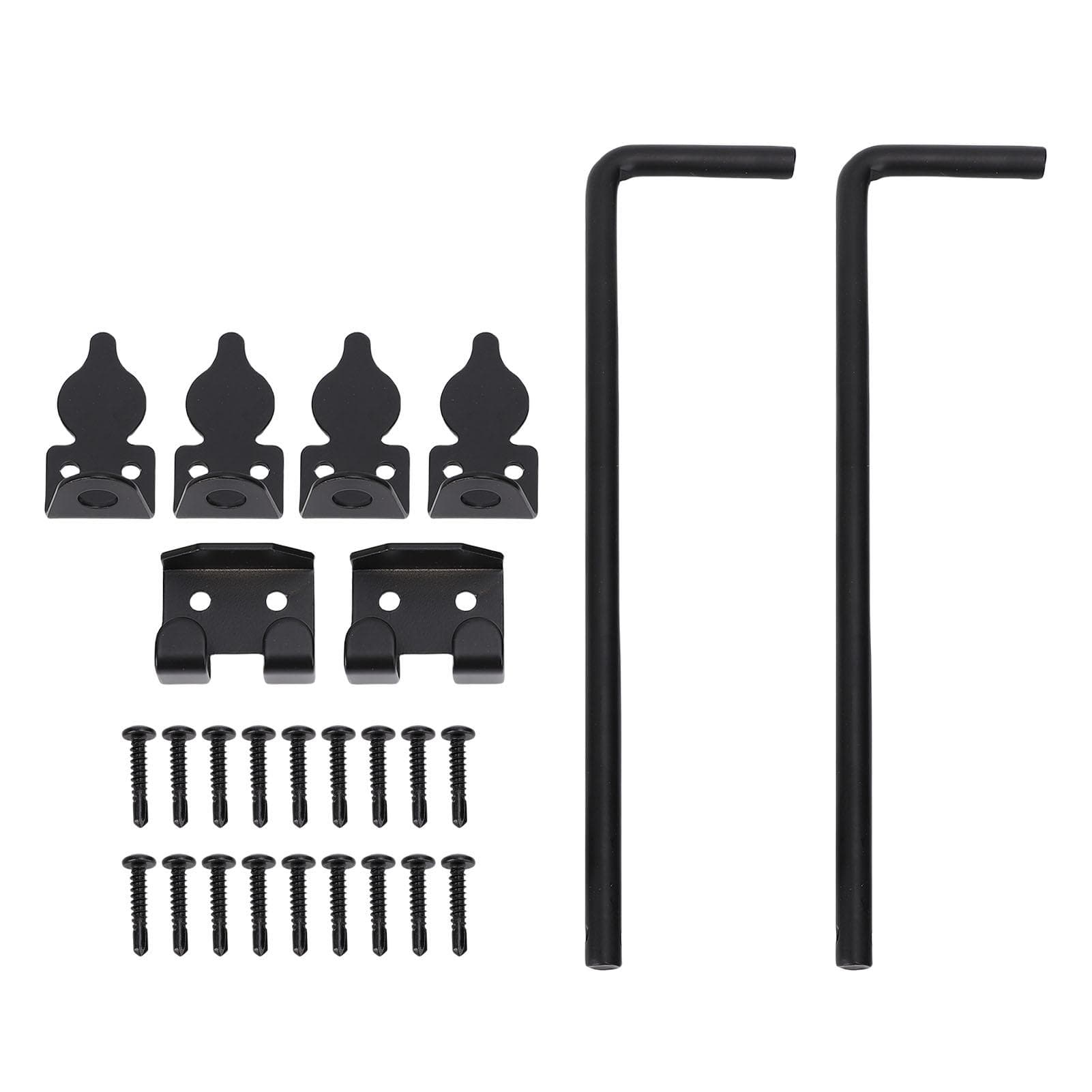 2Pcs Heavy Duty Cane Bolt Gate Drop Rod Efficient Locking Weather Proof Steel Gate Bolt Hardware