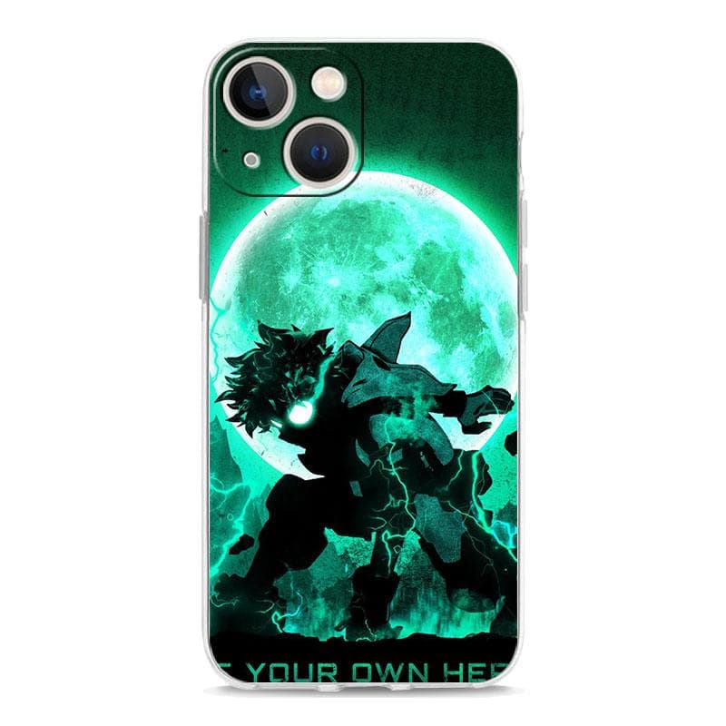 My Hero Academia Anime Izuku Deku Transparent Soft Phone Case For iPhone 14 13 12 11 Pro Max XS X XR SE 7 8 Plus TPU Clear Cover iPhone 13Pro Max
