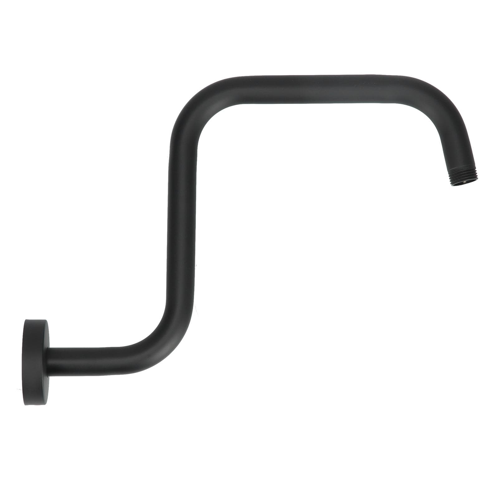 13in S Shape Shower Arm American Stainless Steel Shower Head Riser Extension Bracket Bathroom