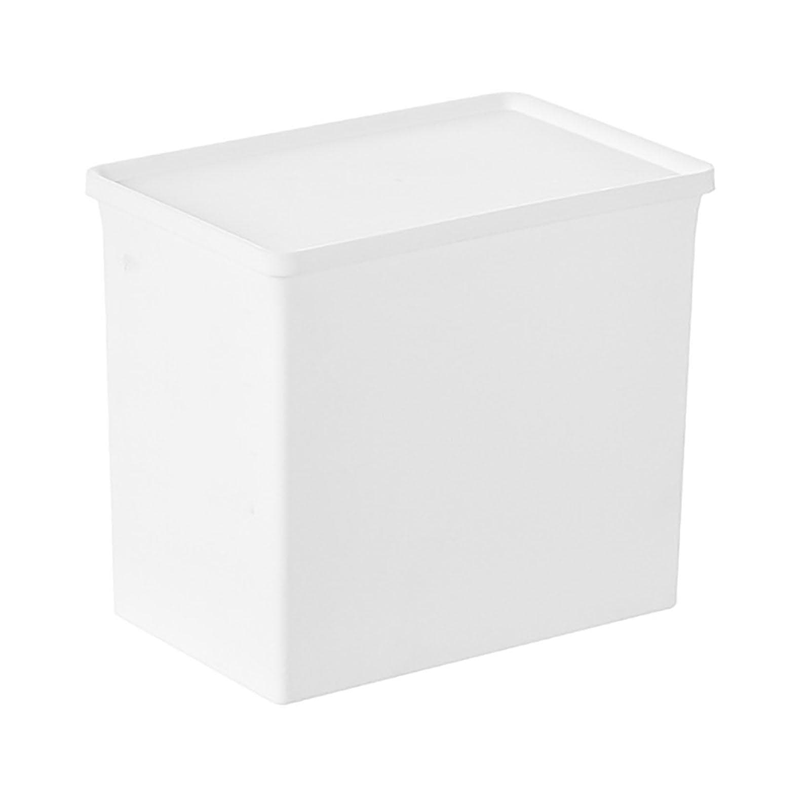 Storage Bins with Lids Large Capacity Multifunction Stackable Plastic Storage Container for Cabinet