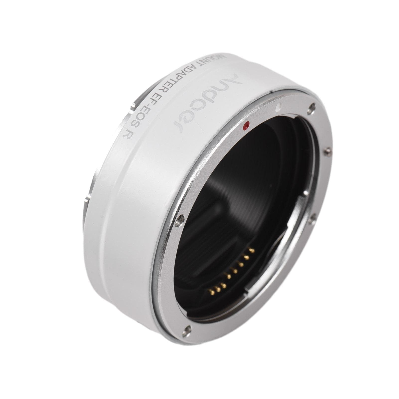 Andoer EF-EOSR Auto Focus Camera Lens Adapter Ring IS Image Stabilization Electronic Aperture white