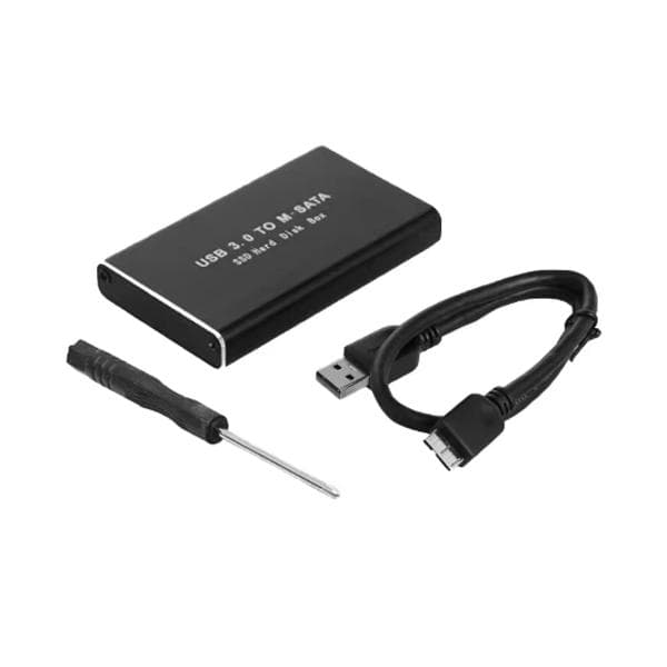 mSATA to USB 3.0 SSD Case Enclosure Mini SATA USB Adapter External Solid State Disk Box for PC Laptop 30x50 mSATA HD Hard Disk