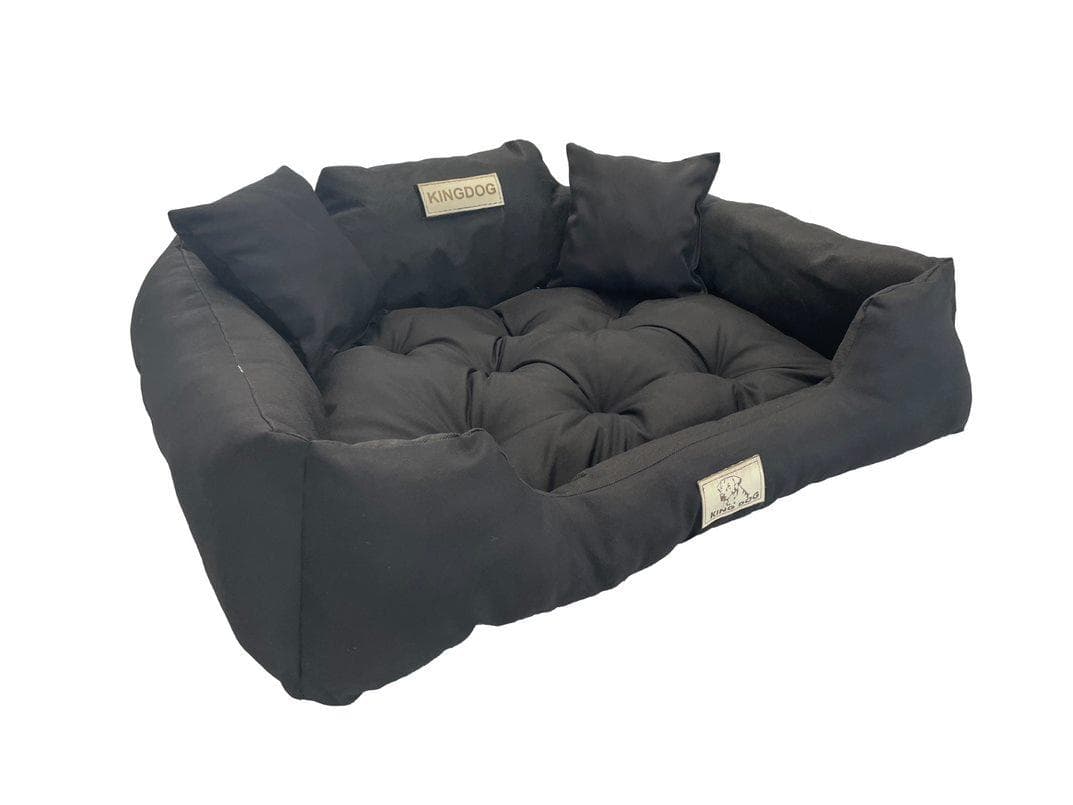 KINGDOG dog bed, waterproof, durable, SML XL XXL 3XL, 8 colors! S black