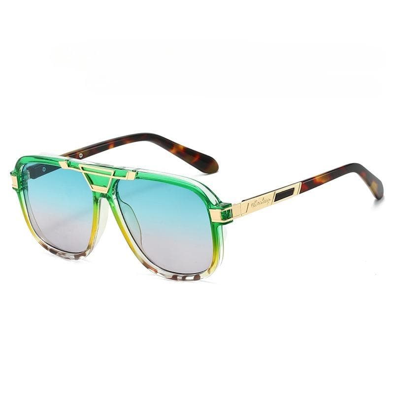 Mens Womens Double Beam Sunglasses UV Protection Luxury Fashion Sports Eyewear Outdoor Sun Glasses Trendy As shown