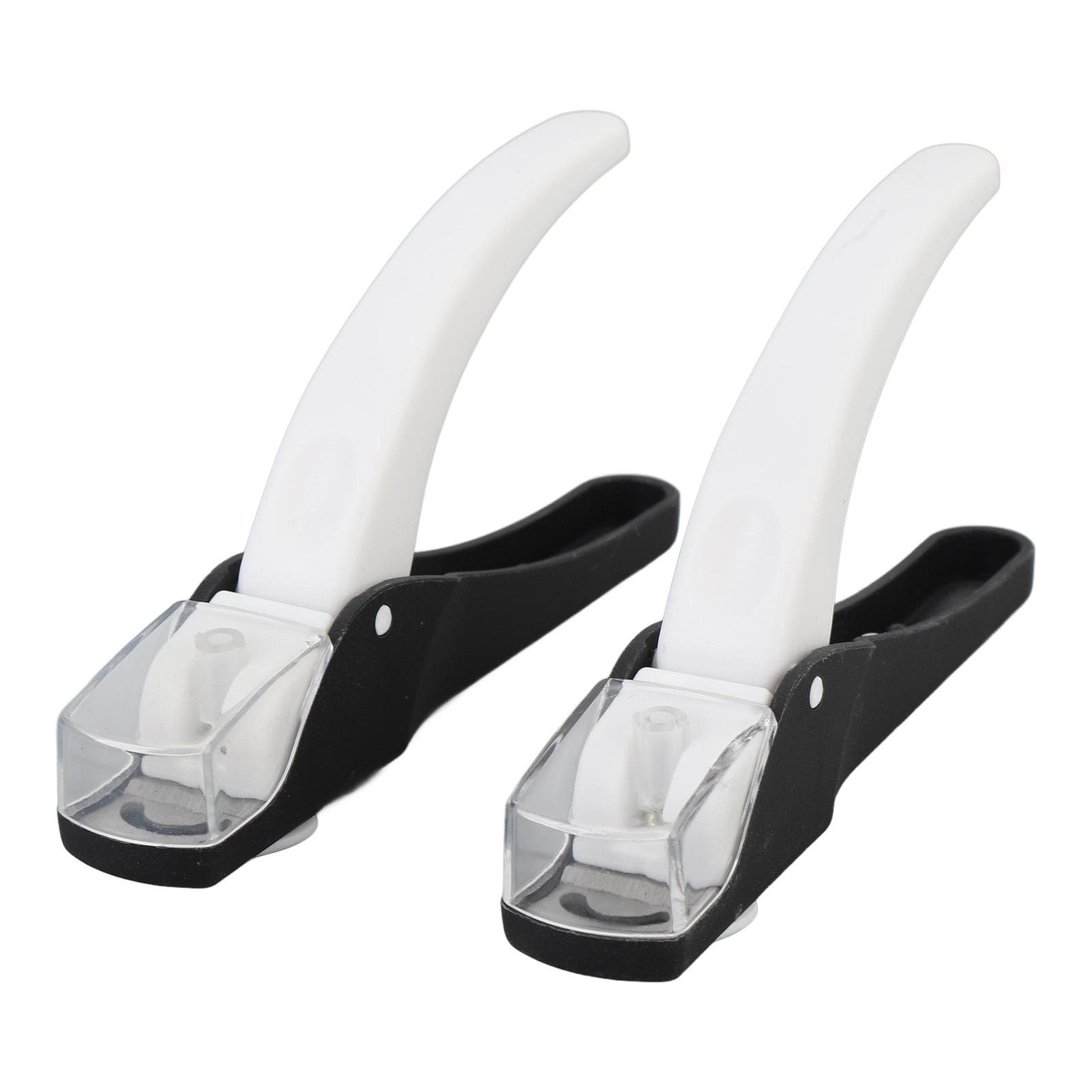 2pcs Fake Nail Trimmer Nail Tip Clipper Stainless Steel U Shaped French Nail Cutter for Nail Salon