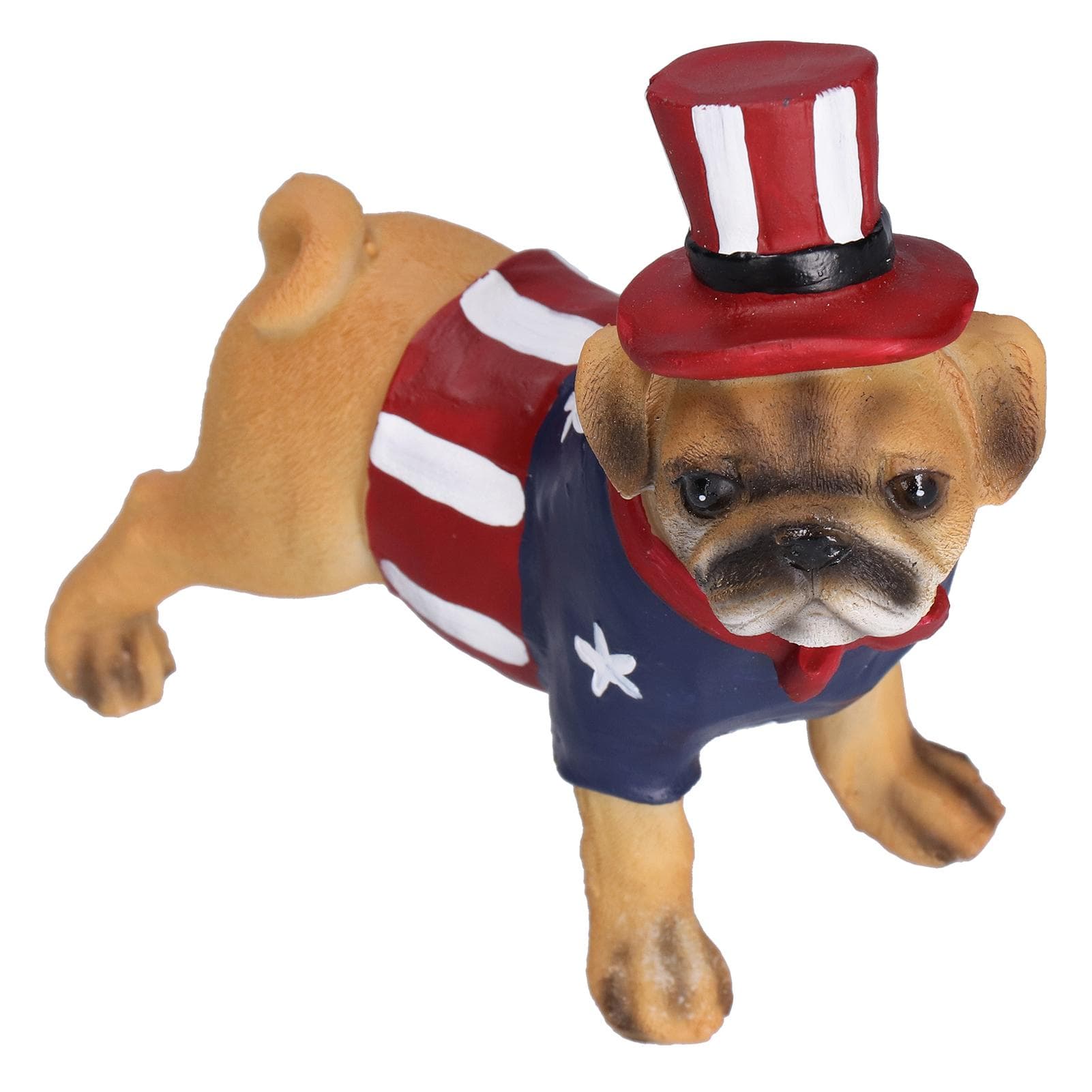 Bulldog Sculpture Resin American Dog Figurine Decorative Ornament for Home Desk Decoration