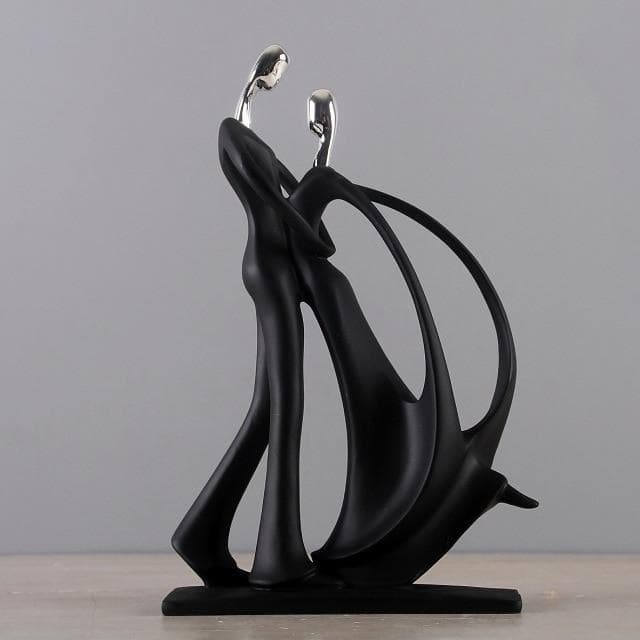 Nordic Art Dancing Couple Resin Figure Ornaments Figurines Home Decoration Accessories for Living Room Ornaments for Home Decor