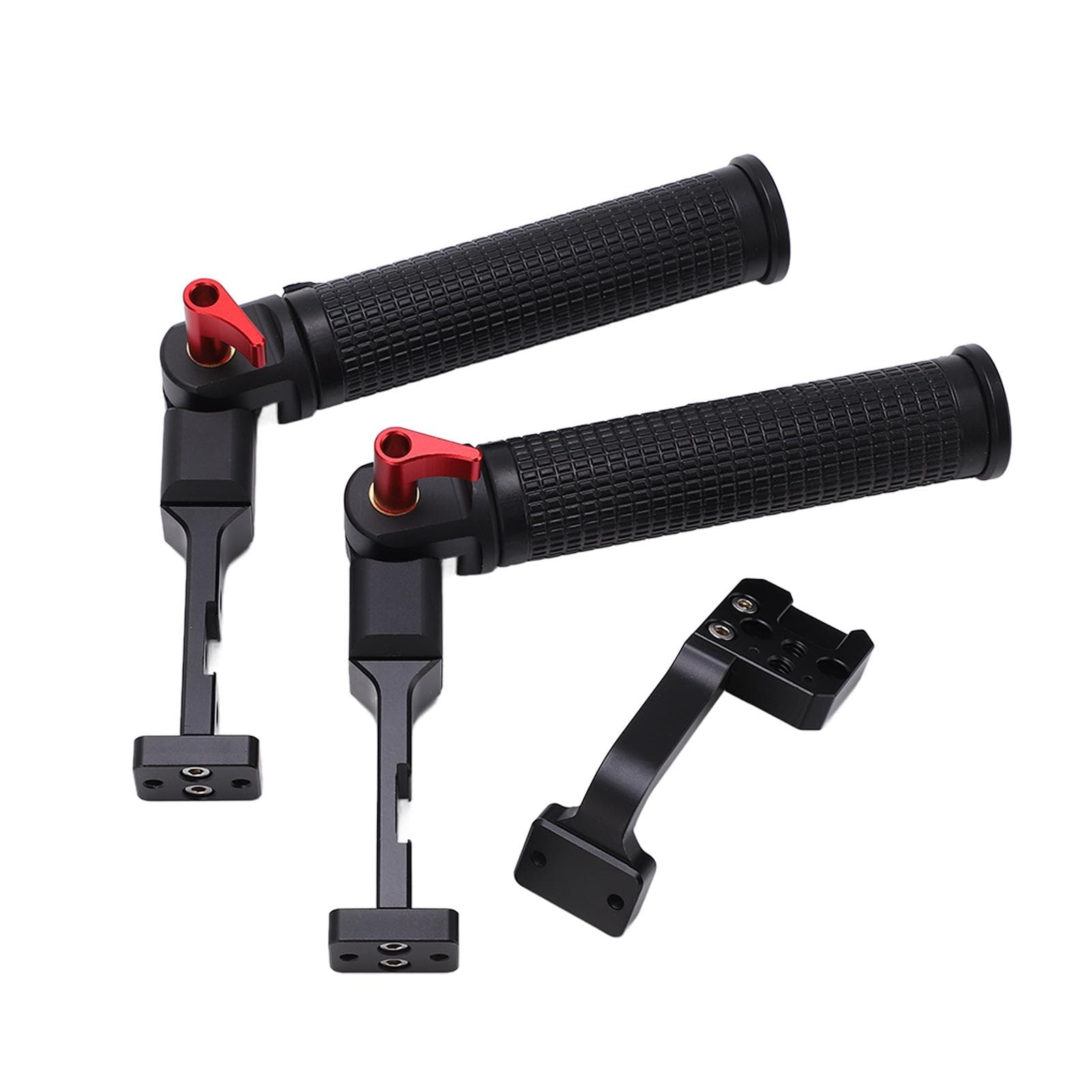 Dual Handle Grip Handlebar for RS2 Gimbal Stabilizer with 14 Inch Screw Hole and Cold Shoe Mount