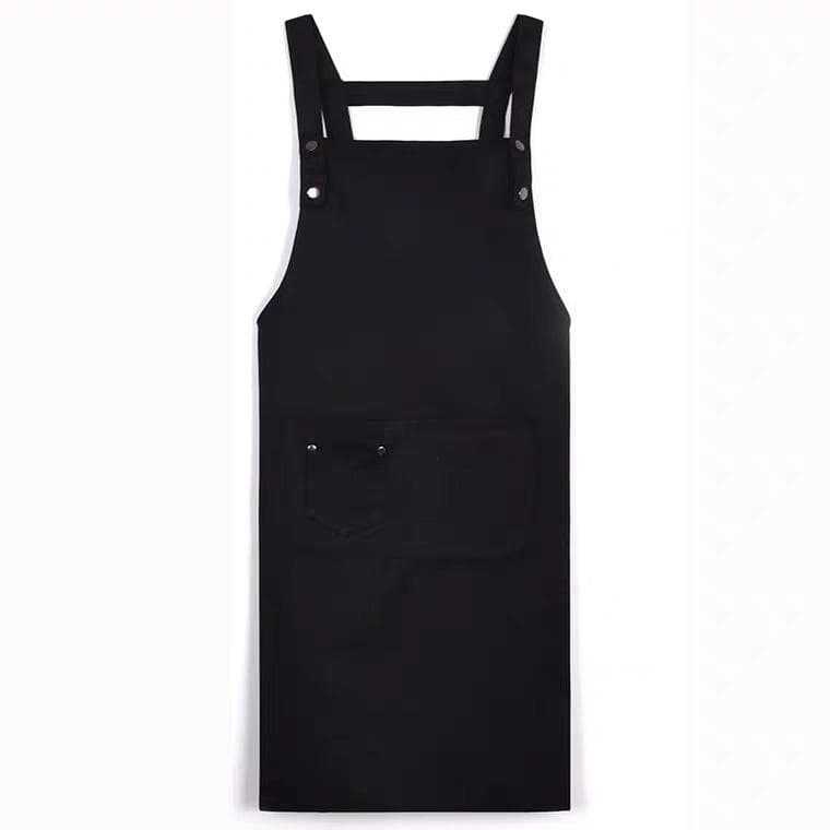 Kitchen Cooking Apron Front Pocket Adjustable Water Resistant for Men Women Chef BBQ Drawing Black black