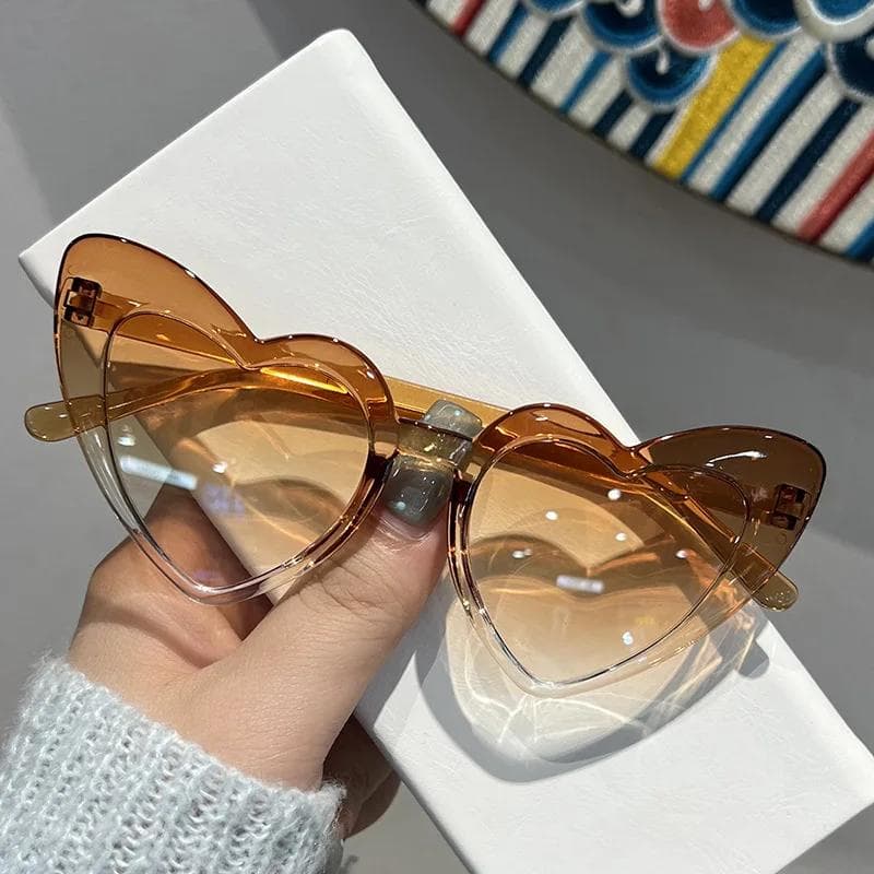 New Gradient Love Childrens Sunglasses Cute Baby Sun Glasses UV Protection Trendy Kids Shades 1PC