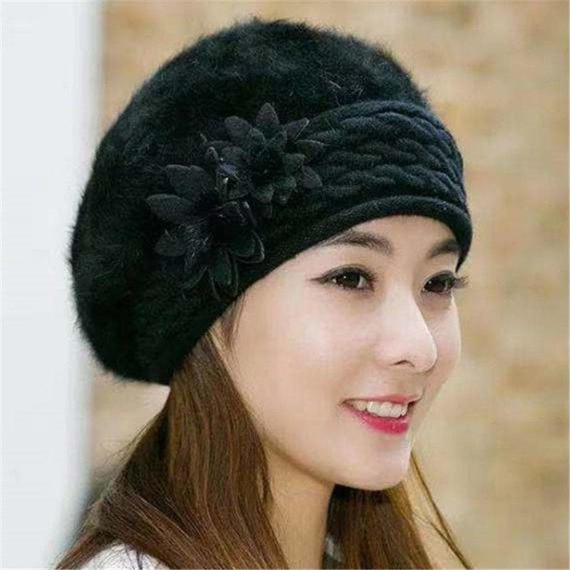 Hats for Women Winter Fashion Autumn and Winter Bud Hats Pullover Hats Thickened Warm Hats Elastic Fabric (56--60cm)