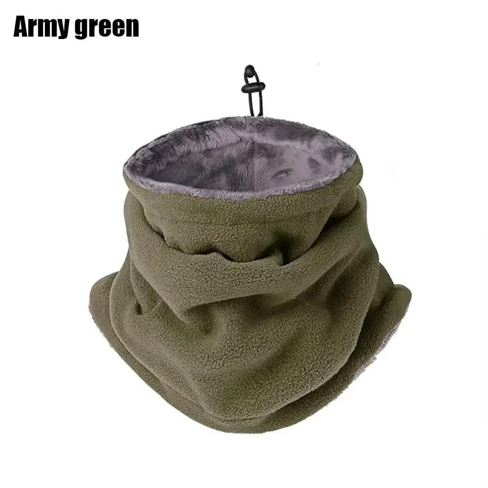 Winter Warm Ski Mask Men Bandana Fleece Neck Warmer Gaiter Windproof Scarf Camping Hiking Balaclava Fishing Cycling Face Mask army green