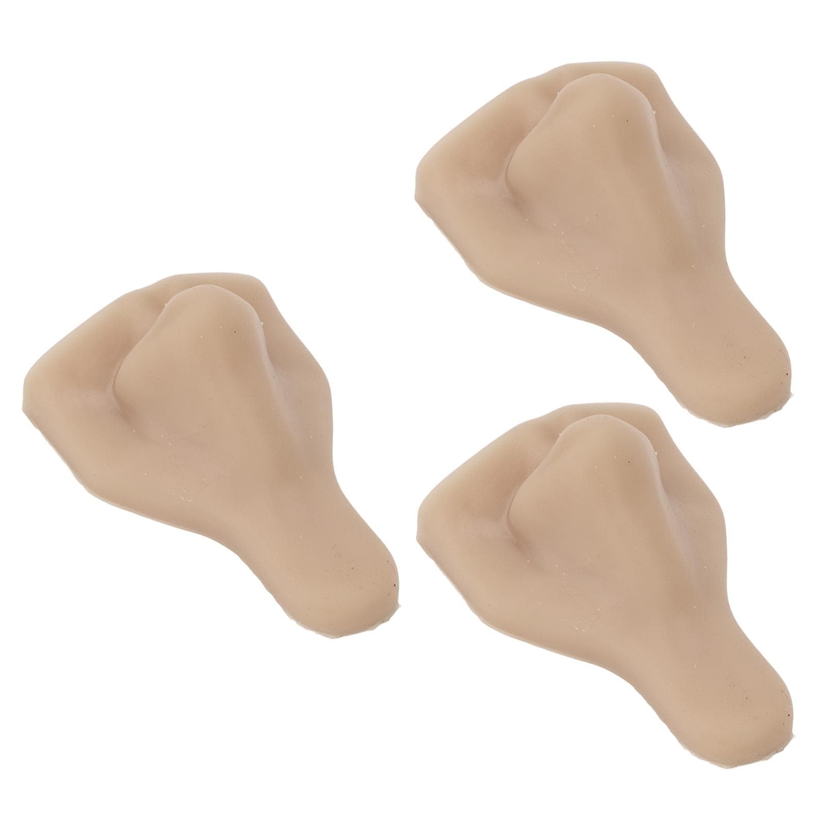 3PCS Silicone Nose Model Soft Flexible Reusable Simulation 3D Silicone Nose Model for Practice