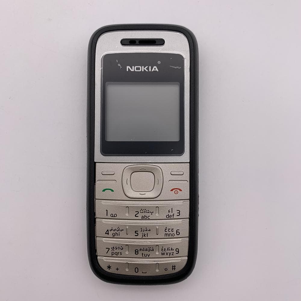 Refurbished Original Nokia 1200 Mobile Phone With 1 SIM Simple Set black