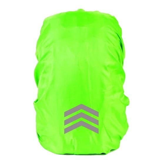 Waterproof Backpack Rain Cover with Reflective Strips Wear-Resistant UV-Proof Night Visibility Backpack Protector Cover XS green