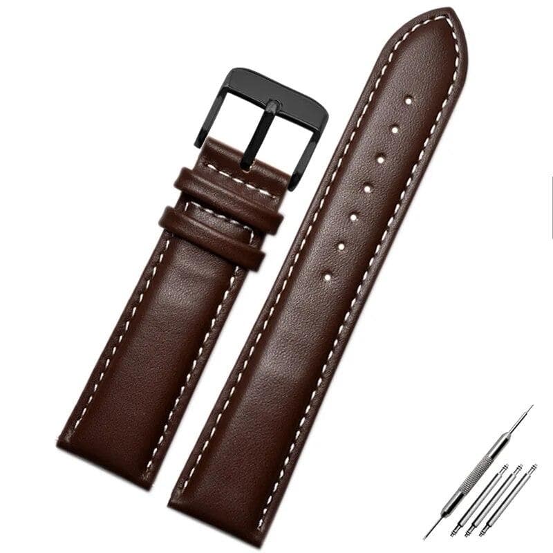 Genuine Leather Watch Strap for Armani Watch Band Ar0382 Ar2447 Ar1970 Men's and Women's Cowhide Watchband Bracelet 20 22mm 22mm