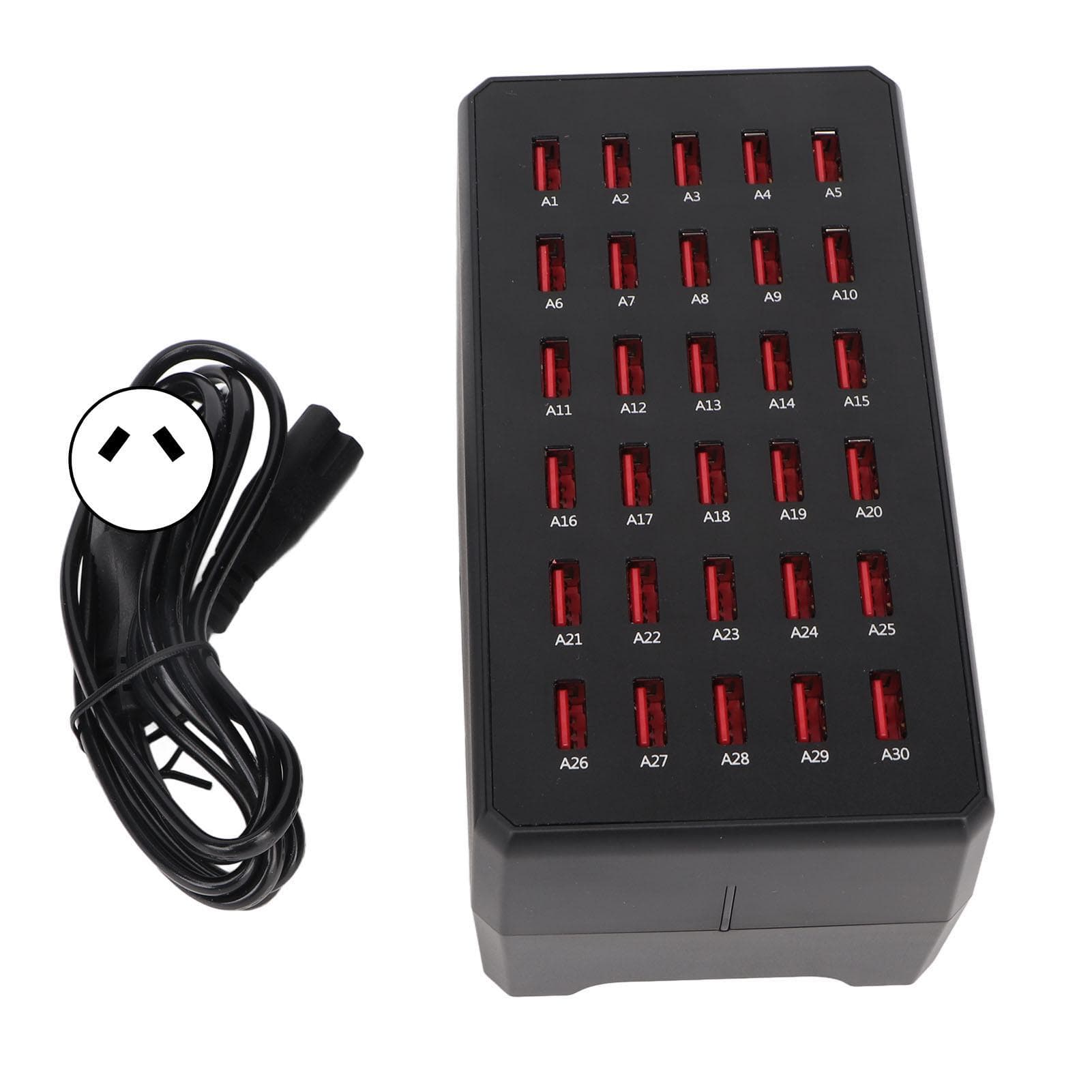150W 30 Port USB Charging Station Multiple USB Desktop Chargers for Cell Phone Digital Appliances AU PLUG